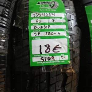165 70 14 85R DUNLONP SP SPORT 4