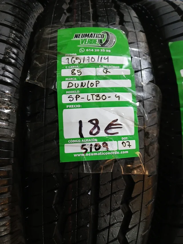 165 70 14 85R DUNLONP SP SPORT 4