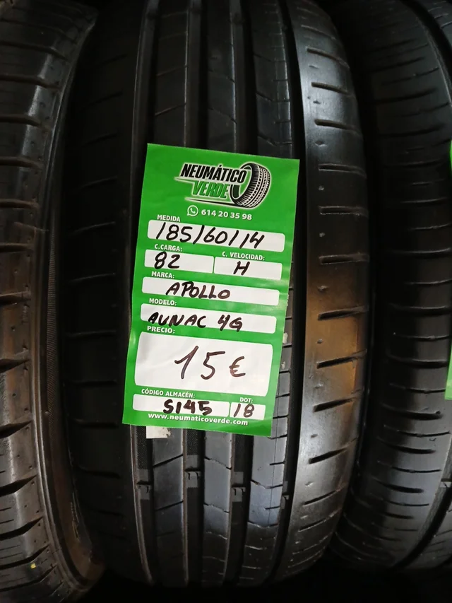 185 60 14 82H APOLLO AUNAC 4G