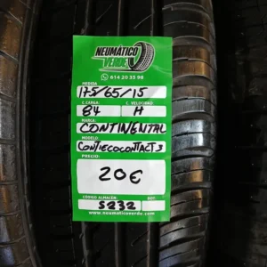 175 65 15 84H CONTINENTAL CONTIECOCONTACT 3