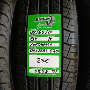 185 60 15 84H YOKOHAMA DECIBEL E70