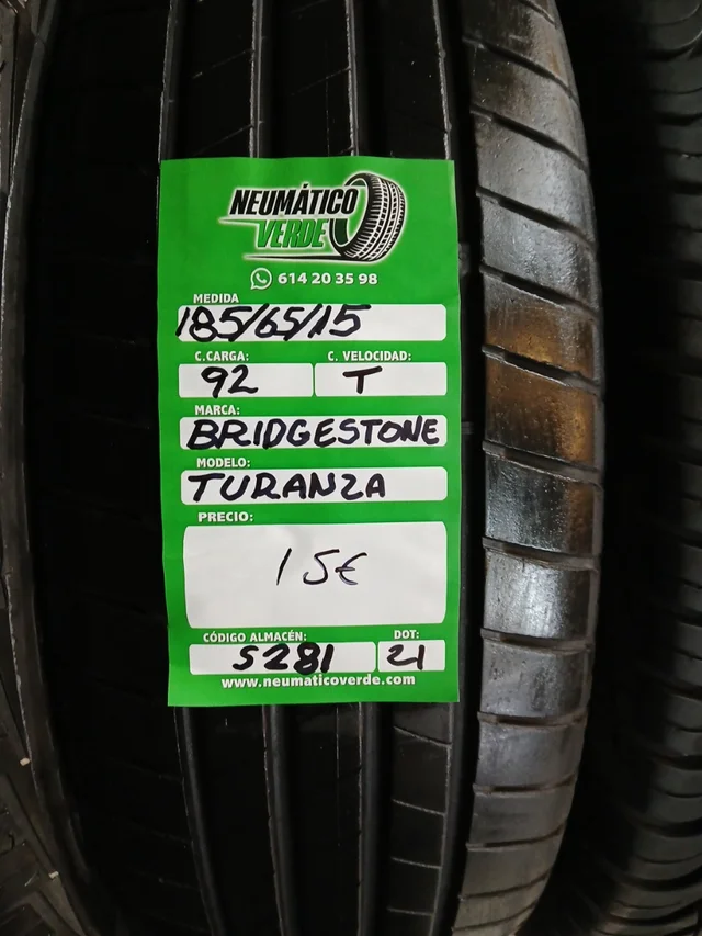 185 65 15 92T BRIDGESTONE TURANZA