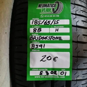 185 65 15 88H BRIDGESTONE B391
