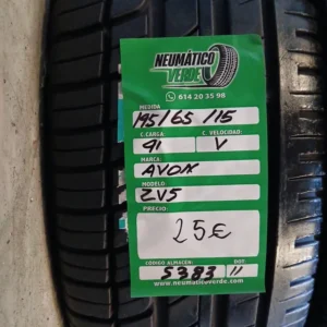 195 65 15 91V AVON ZV5