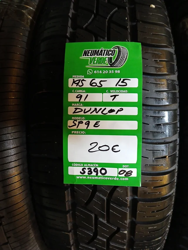 195 65 15 91T DUNLONP SP9E