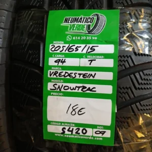 205 65 15 94T WREDESTEIN SNOWTRAL