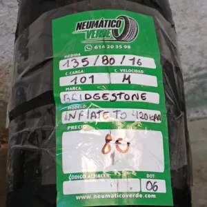 135 80 16 101M BRIDGESTONE INFLATE TO420