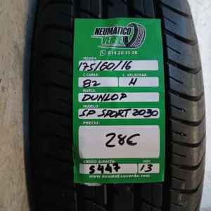 175 60 16 82H DUNLONP SP SPORT 2030