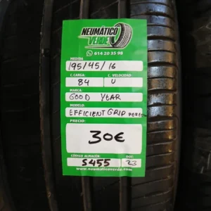 195 45 16 84V GOOD YEAR EFICIENTEGRIP