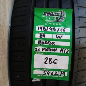 195 45 16 84W ROADX 2X MOTION H12