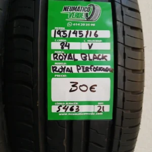 195 45 16 84V ROYAL BLACK ROYAL PERFORMANCE