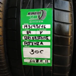 195 45 16 84V BRIDGESTONE POTENZA