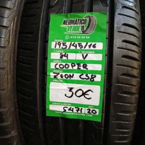 195 45 16 84V COOPER ZEON C58