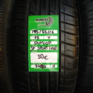 195 55 16 85V DUNLONP SP SPORT FAST