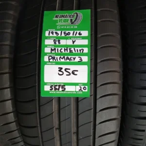 195 50 16 88Y MICHELIN PRIMACY 3