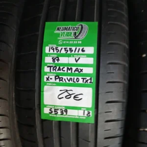 195 55 16 87V TRACMAX X-PRIVILO TX1