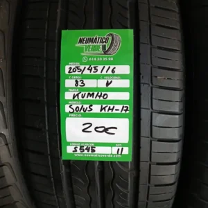 205 45 16 83V KUMHO SOLUS KH-17