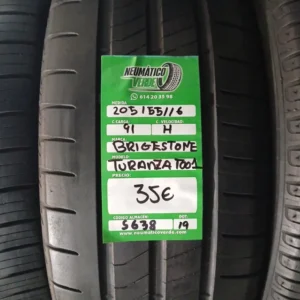 205 55 16 91H BRIDGESTONE TURANZA TOO1