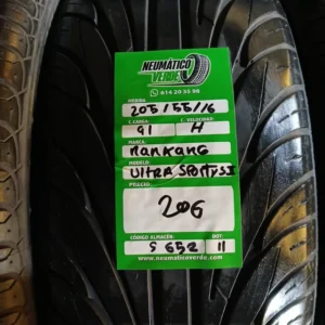 205 55 16 91H NANKANG ULTRA SPORT S II