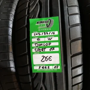 205 55 16 91W DUNLONP SPORT 07