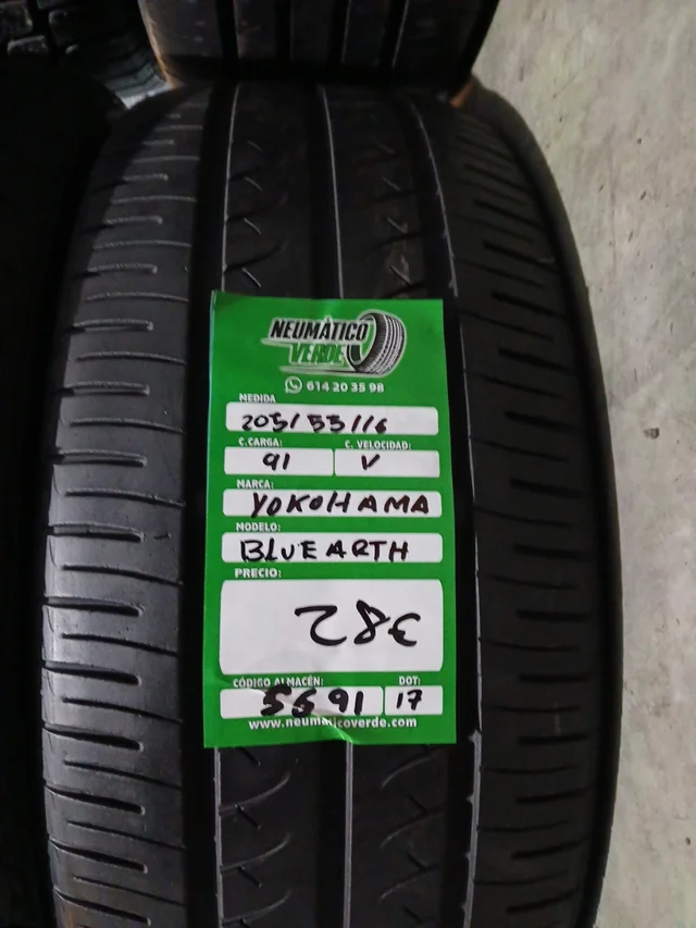 205 55 16 91V YOKOHAMA BLUEARTH