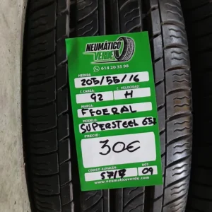 205 55 16 92H FEOERAL SUPERSTEEL 657