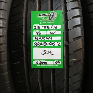 215 55 16 93W BARUM BRAVURIS 2