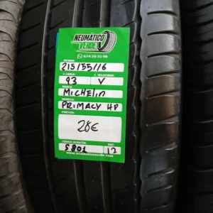 215 55 16 93V MICHELIN PRIMACY HP