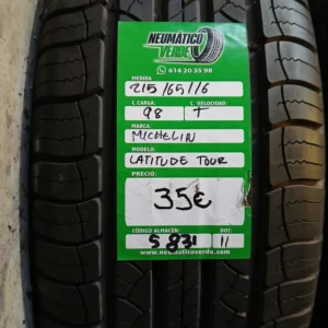 215 65 16 98T MICHELIN LATITUDE TOUR