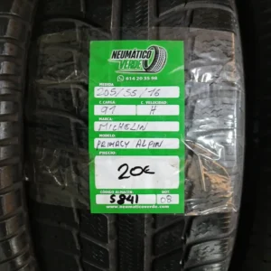 205 55 16 91H MICHELIN PRIMACY ALPIN