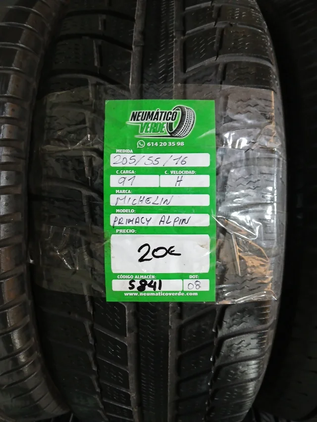 205 55 16 91H MICHELIN PRIMACY ALPIN