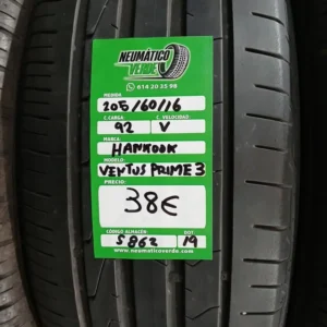205 60 16 92V HANKOOK VENTUS PRIME 3