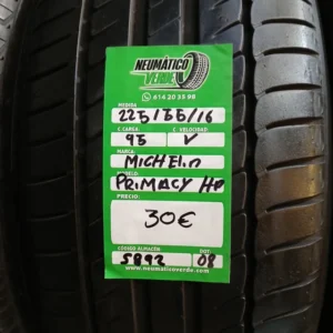 225 55 16 95V MICHELIN PRIMACY HP