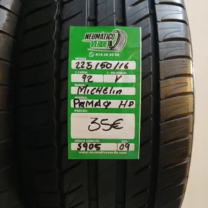 225 50 16 92Y MICHELIN PRIMACY HP
