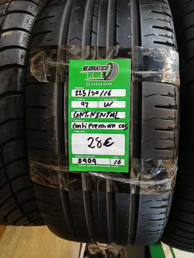 225 50 16 92W CONTINENTAL CONTI PREMIUM CONTACT 5