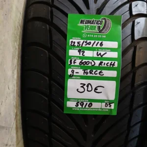 225 50 16 92W BF GOODRICH G-FORCE