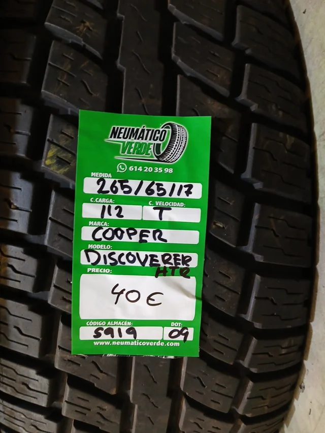265 65 17 112T COOPER DISCOVERER HTR