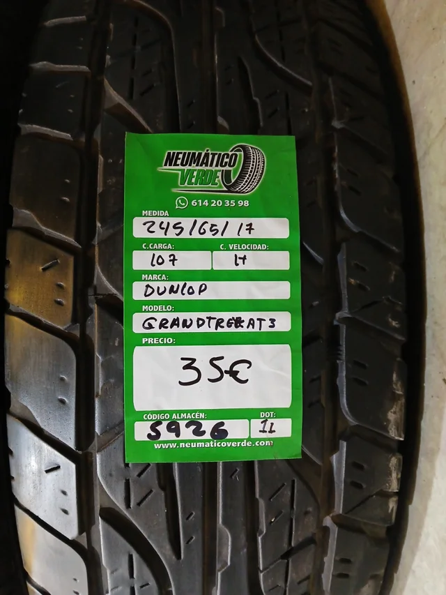 245 65 17 107H DUNLONP GRANDTREK AT3
