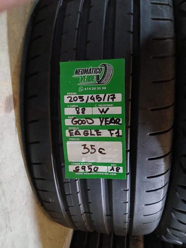 205 45 17 88W GOOD YEAR EAGLE F1