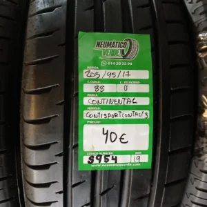 205 45 17 88V CONTINENTAL CONTI SPORT CONTACT 3