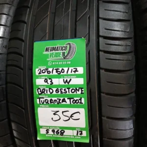 205 50 17 93W BRIDGESTONE TURANZA TOO1