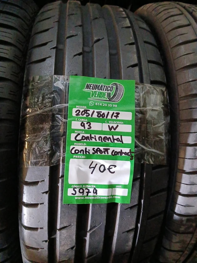 205 50 17 93W CONTINENTAL CONTISPORTCONT