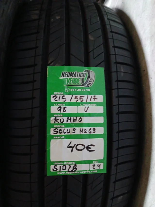 215 55 17 98V KUMHO SOLUS HS63