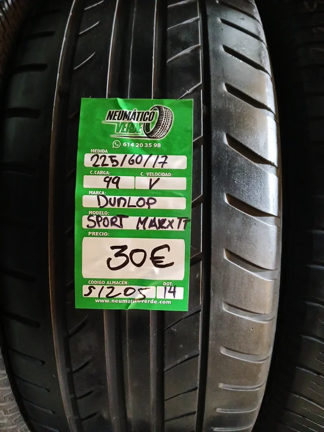225 60 17 99V DUNLONP SPORT MAXX