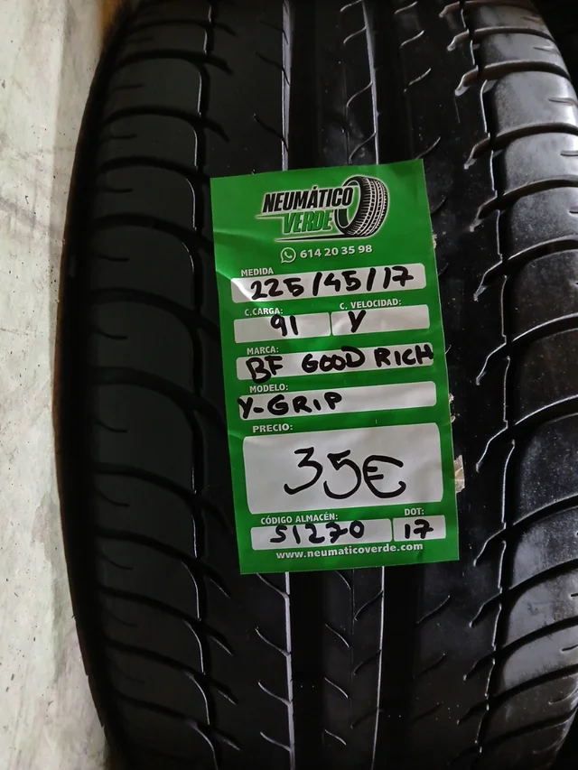 225 45 17 91Y BF GOODRICH Y-GRIP