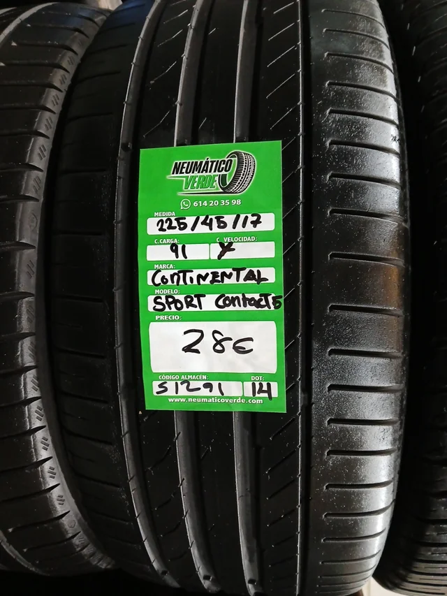 225 45 17 91Y CONTINENTAL SPORT CONTACT5