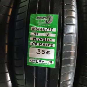 215 65 17 99V MICHELIN PRIMACY 3