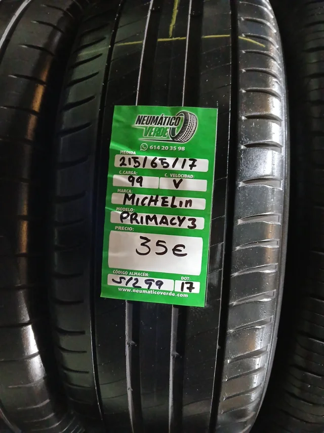 215 65 17 99V MICHELIN PRIMACY 3