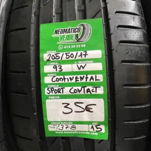 205 50 17 93W CONTINENTAL SPORT CONTACT
