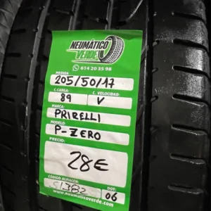 205 50 17 89V PIRELLI ZERO